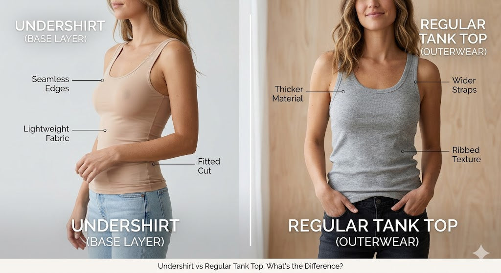 Undershirt vs Regular Tank Top
